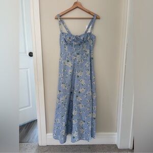 Floral Blue Maxi Dress NWT